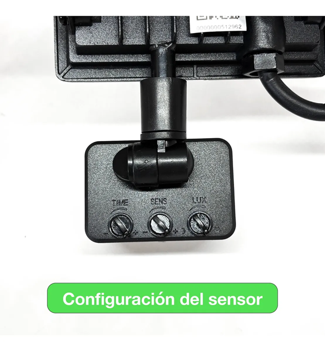 Proyector De Área Led Ultra Plano C/ Sensor 50W (Dob) Luz Día